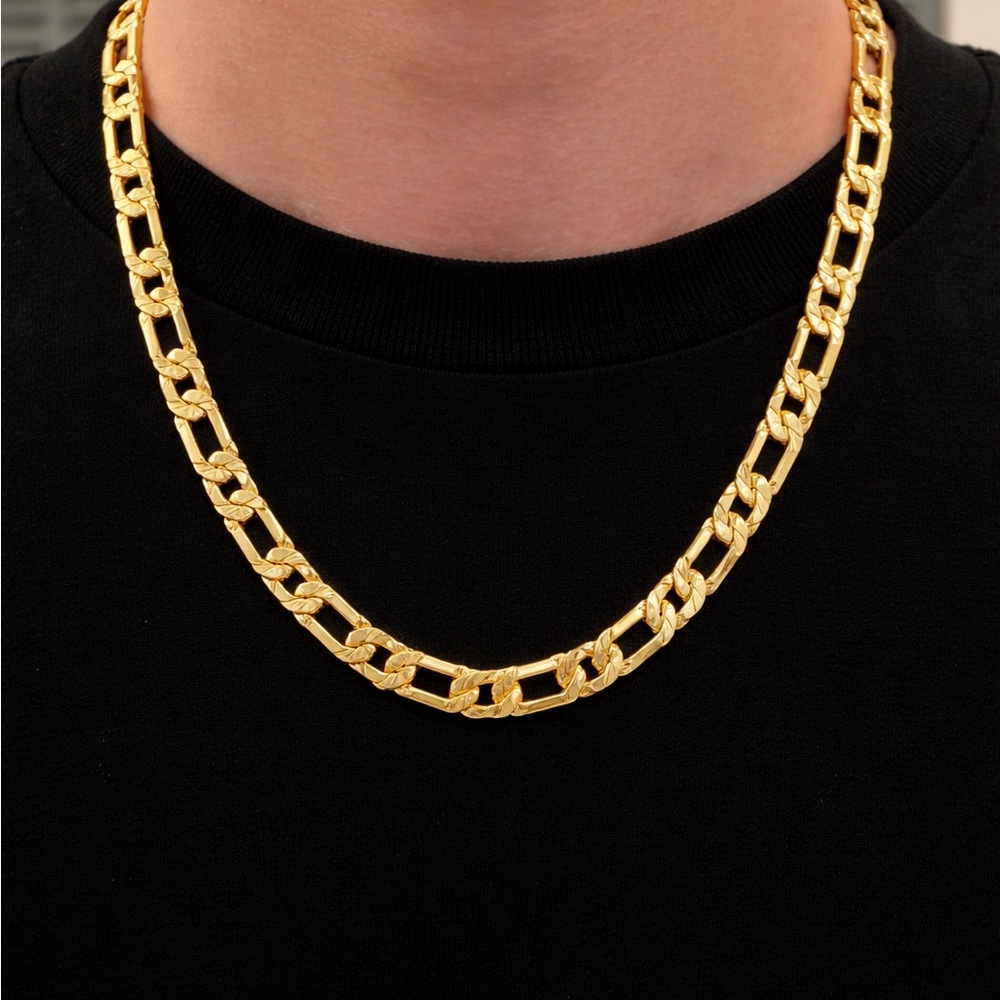 14k Gold Plated Chain Necklace for Men (H6)